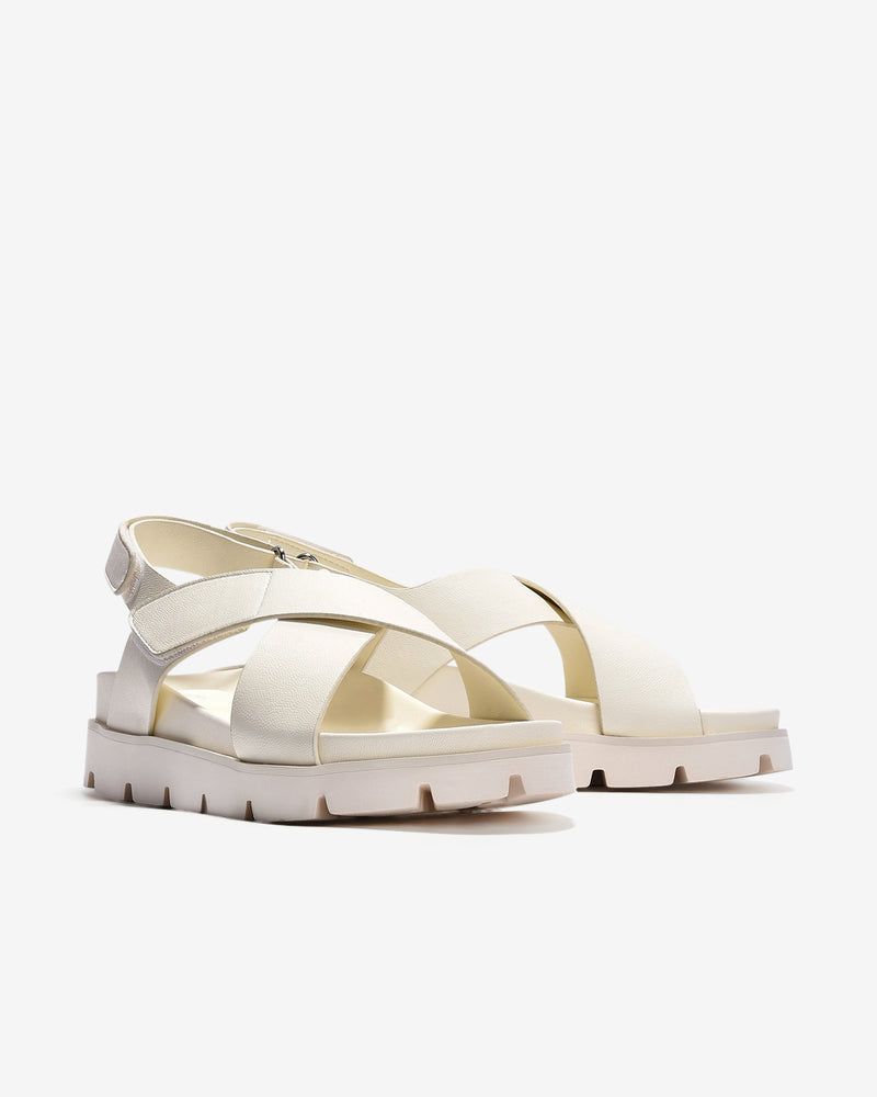 Giày Sandal Zucia Quai Chéo Bản To-STH94-Trắng Color3