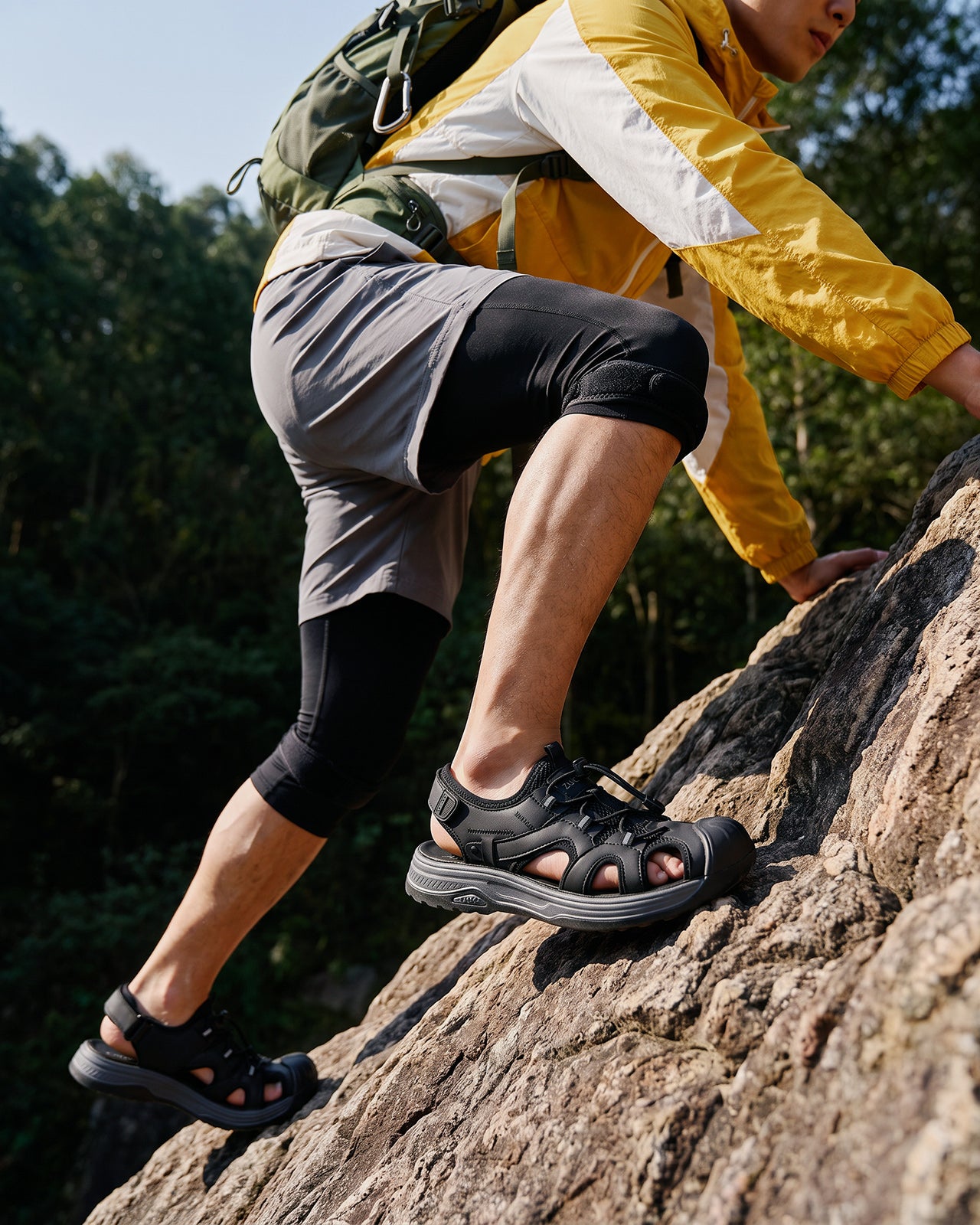 Sandal Rọ Nam Zuciani Quai Rút-SCF88Đen Color2