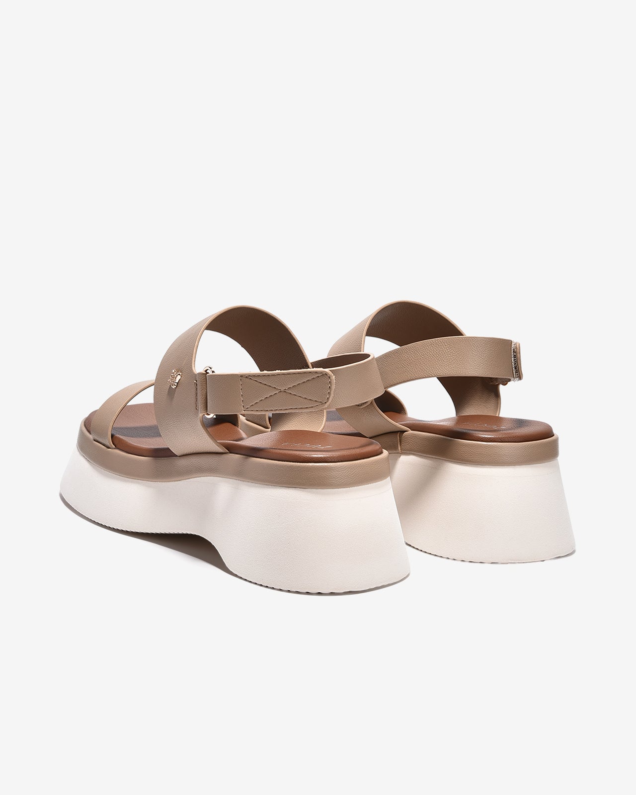 Sandal Xuồng Zucia Hai Quai Ngang Đính Logo-STH99-Cafe Color2