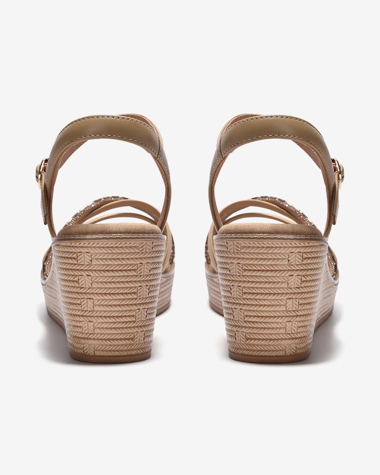 Giày Sandal Xuồng Zuciani Quai Đá Lấp Lánh-SCM15-Cafe Color1