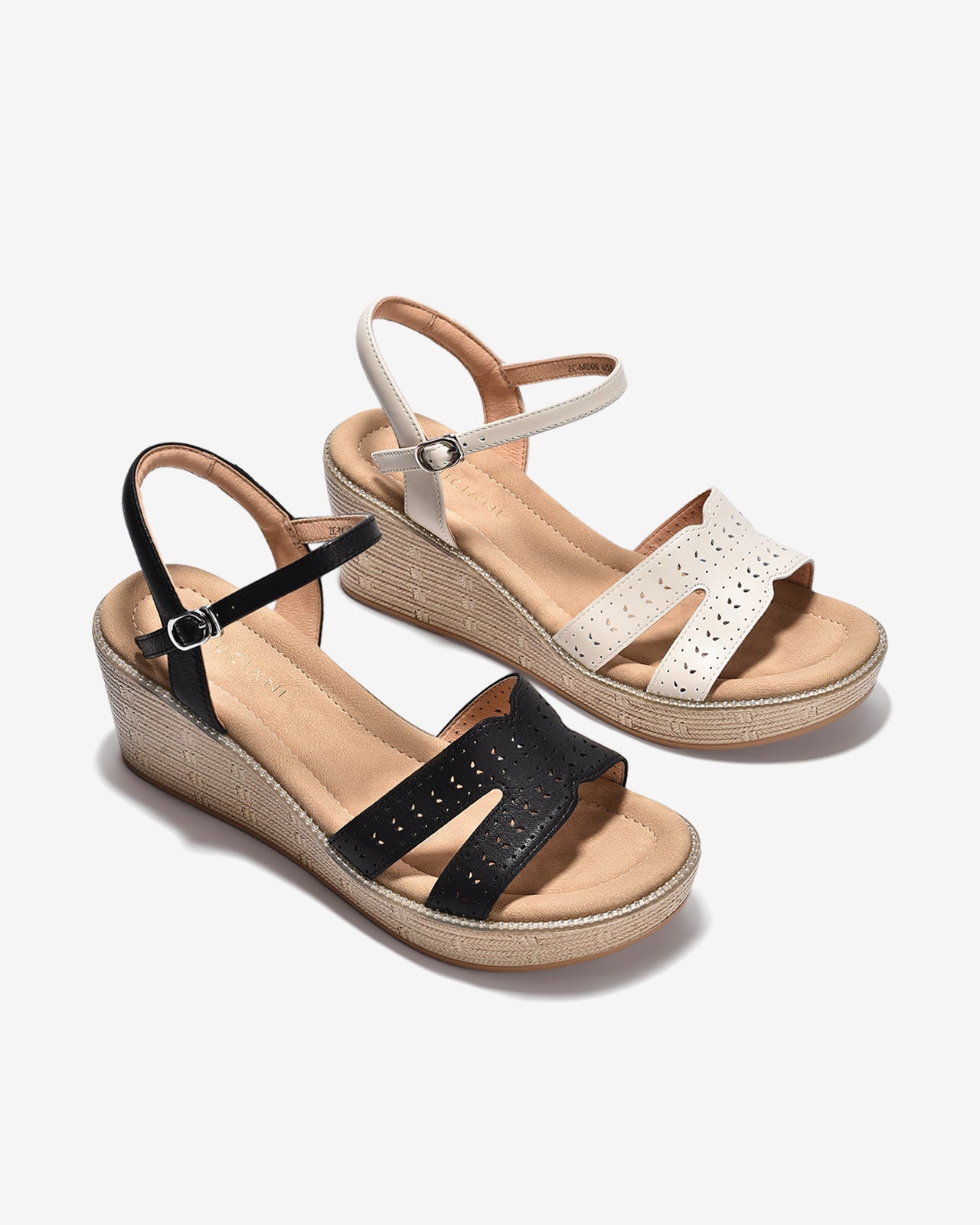 Giày Sandal Xuồng Zuciani Quai Chữ H Cách Điệu-SMD06-Đen Color2