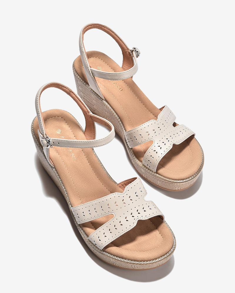 Giày Sandal Xuồng Zuciani Quai Chữ H Cách Điệu-SMD06-Trắng Color1