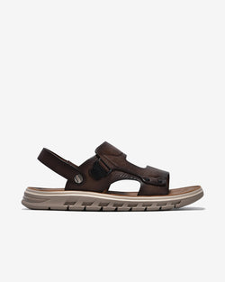 Giày Sandals Nam Zuciani Quai Da Dập Vân-SCF64-Nâu Color1First