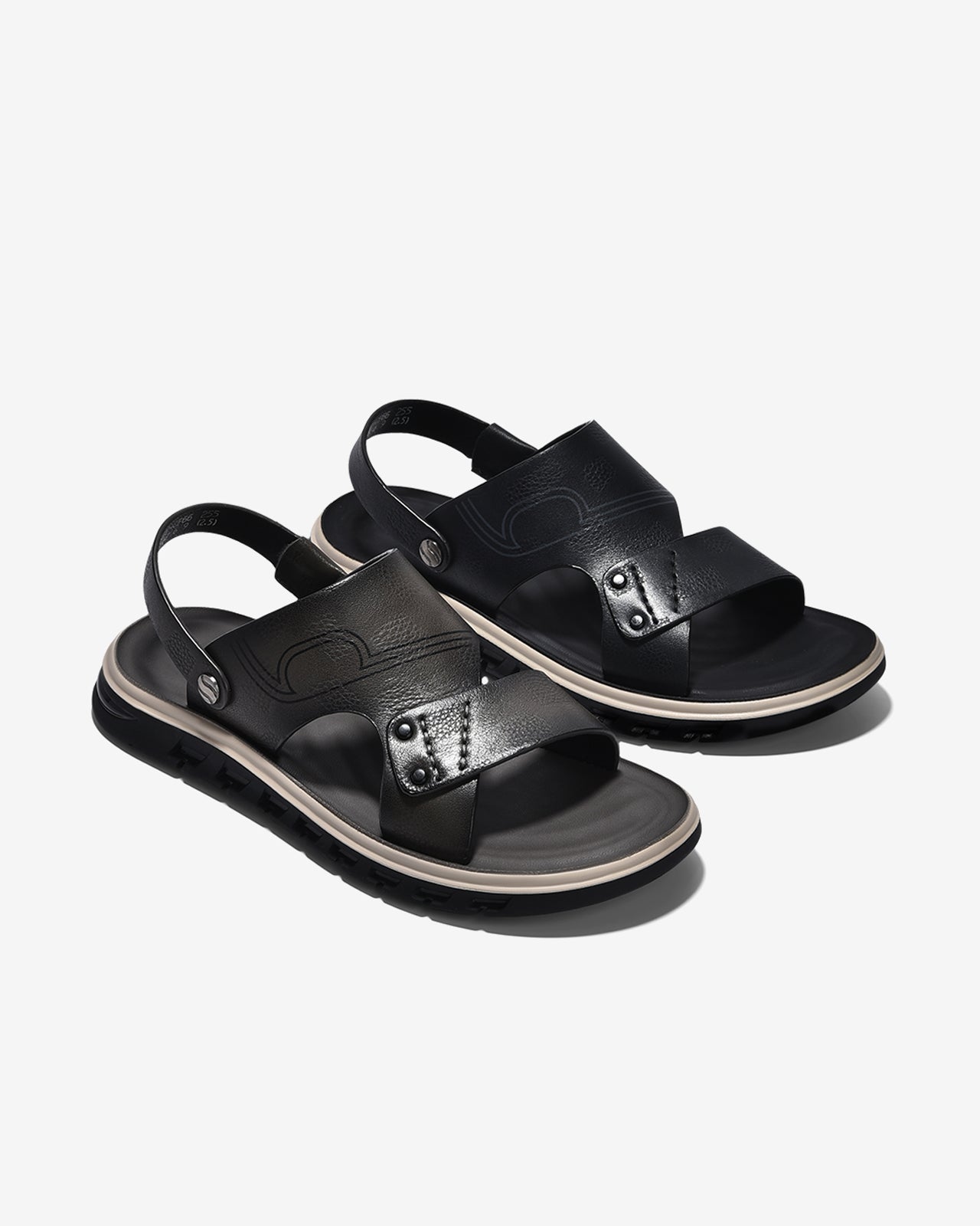 Giày Sandal Nam Zuciani Viền Đế Trắng-SCF66-Xám Color1