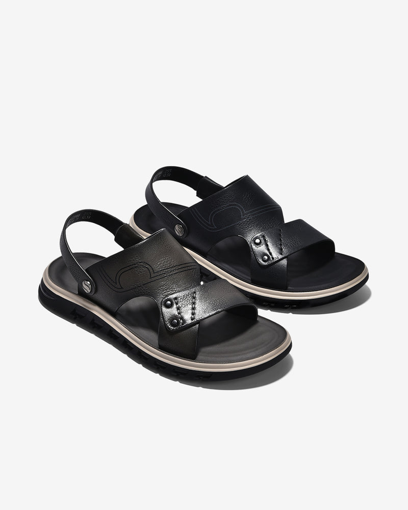 Giày Sandal Nam Zuciani Viền Đế Trắng-SCF66-Xám Color2