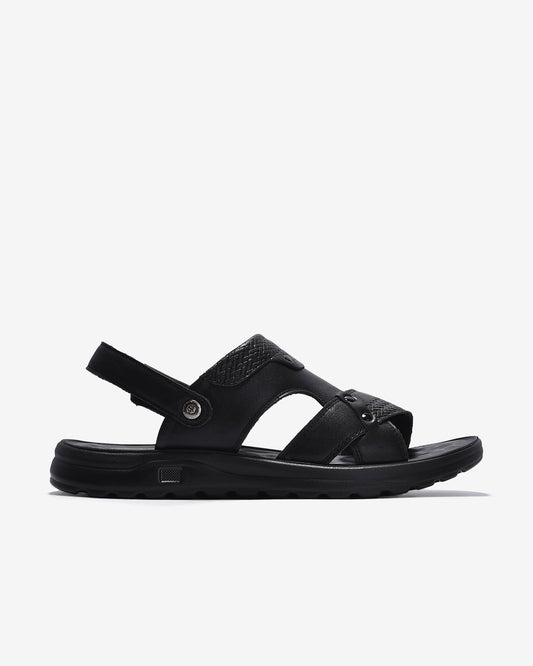 Sandal Nam Zuciani Da Mềm Quai Bản To-SRD62-Đen Color1First