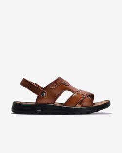 Sandal Nam Zuciani Da Mềm Quai Bản To-SRD62-Nâu Color1First