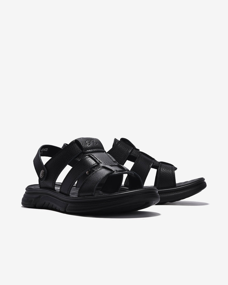 Giày Sandal Nam Zuciani Quai Đan-SRD63-Đen Color2