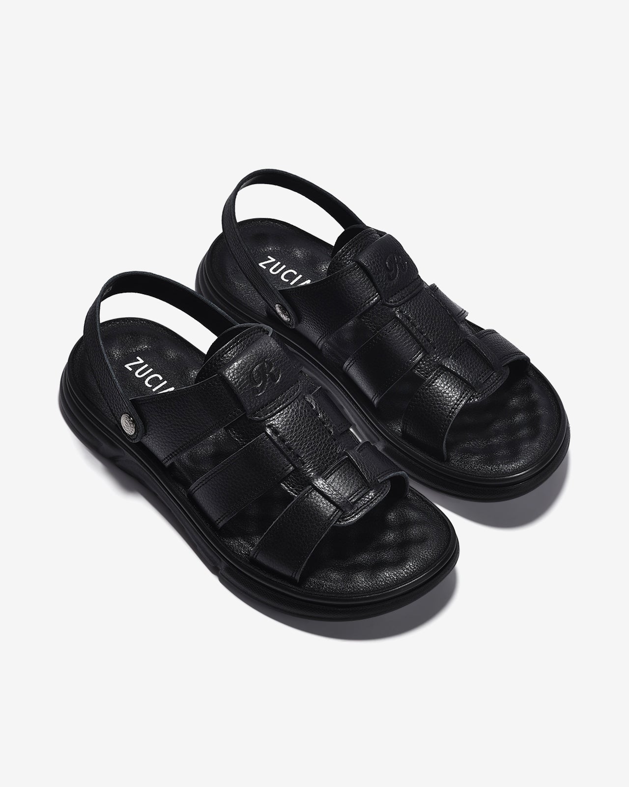 Giày Sandal Nam Zuciani Quai Đan-SRD63-Đen Color2