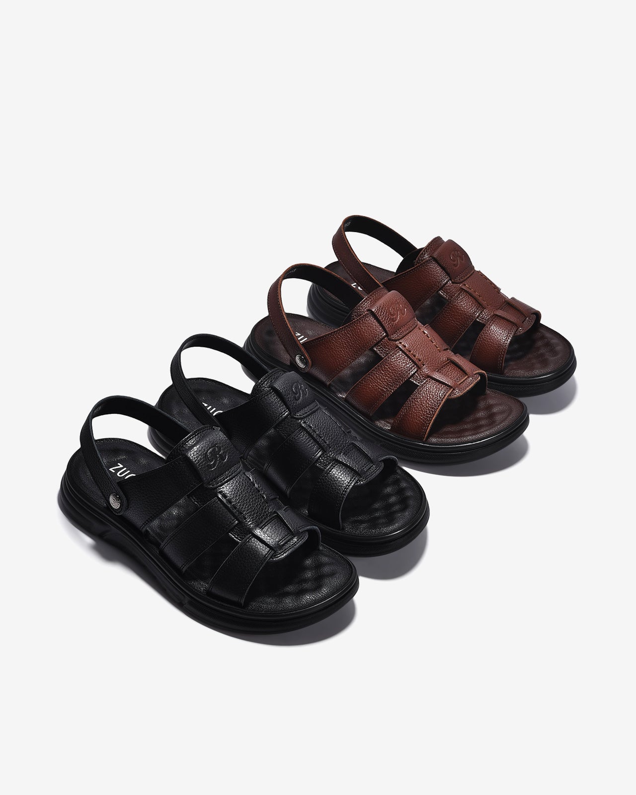 Giày Sandal Nam Zuciani Quai Đan-SRD63-Đen Color1