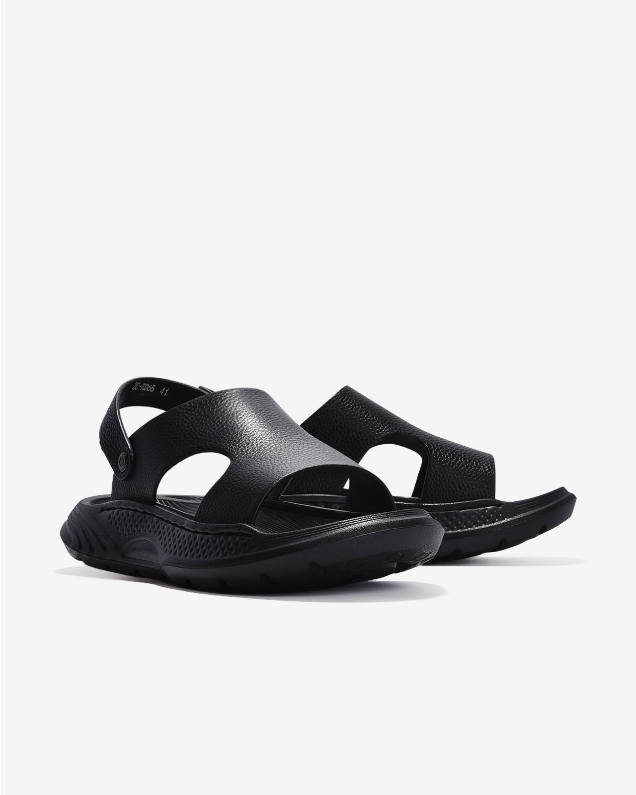 Giày Sandal Nam Zuciani Quai Liền Nguyên Khối Đế Đúc-SRD65-Đen Color1