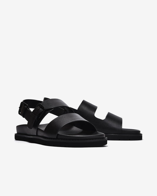 Giày Sandal Zuciani Quai Phối Khóa-SRW22-Đen Color1