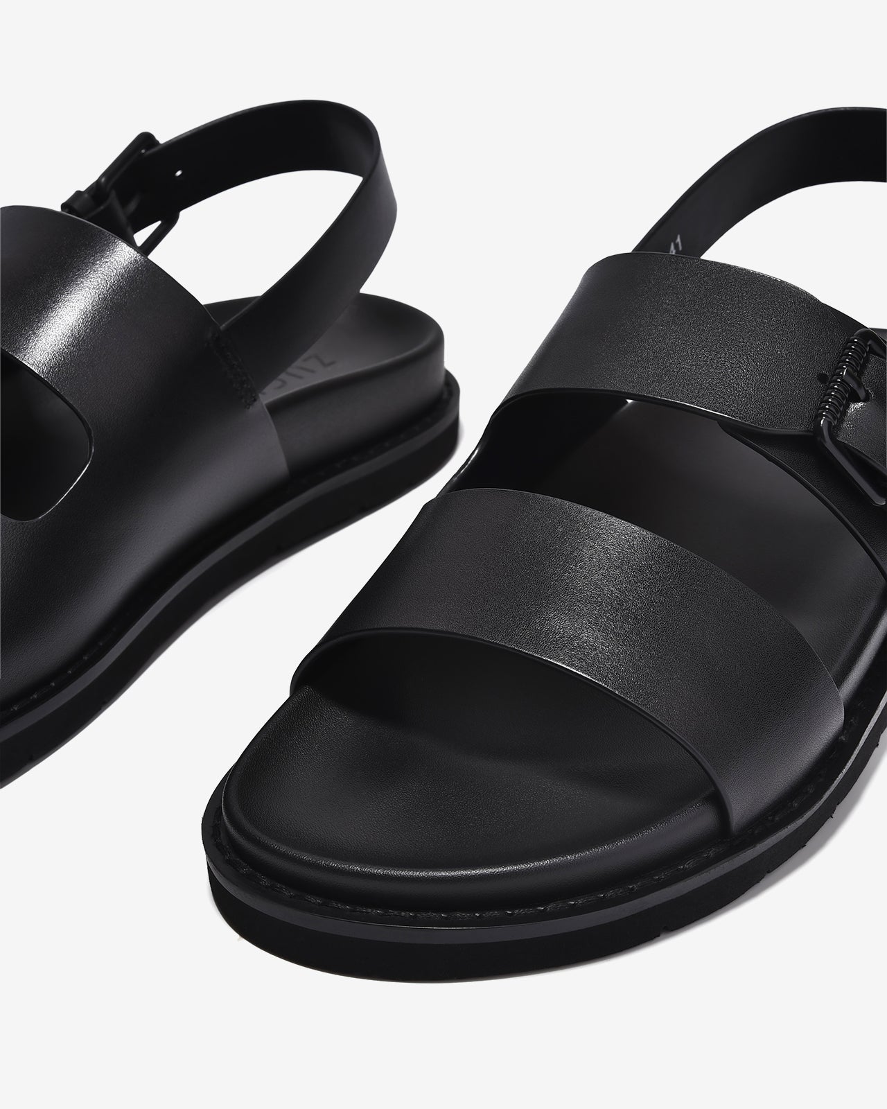 Giày Sandal Zuciani Quai Phối Khóa-SRW22-Đen Color1