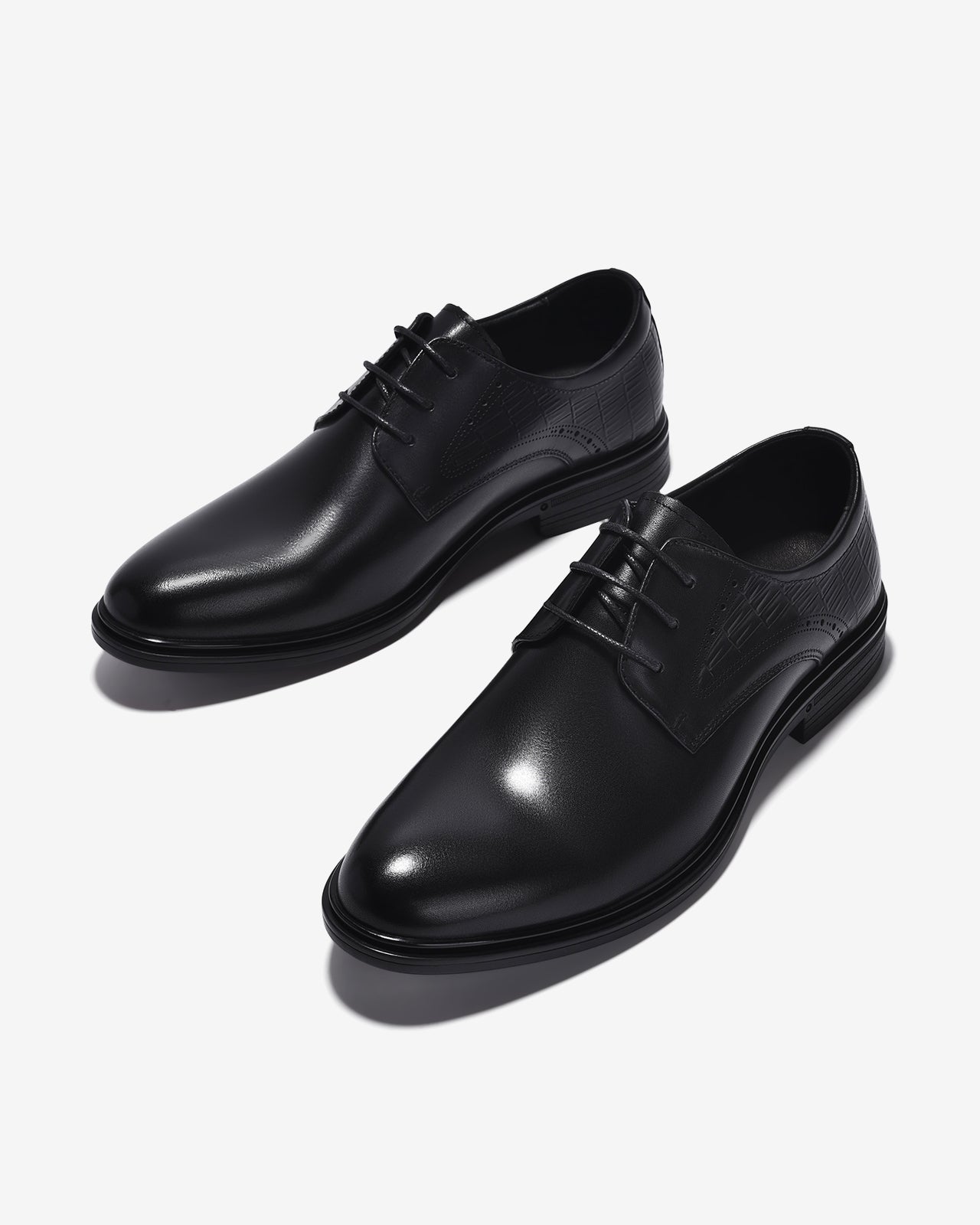 Giày Tây Nam Zuciani Derby Phối Vân-GRD57-Đen Color1