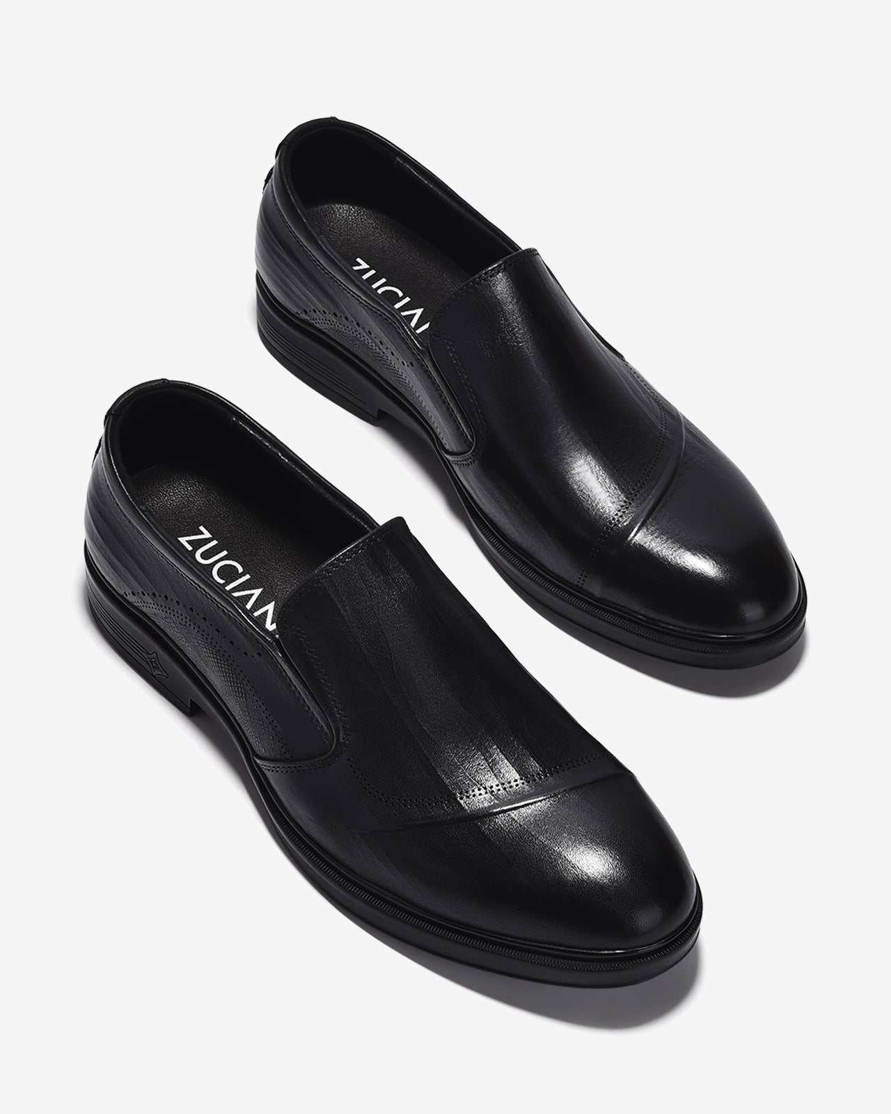 Giày Tây Nam Zuciani Không Dây Lịch Lãm-GRD64-Đen Color1