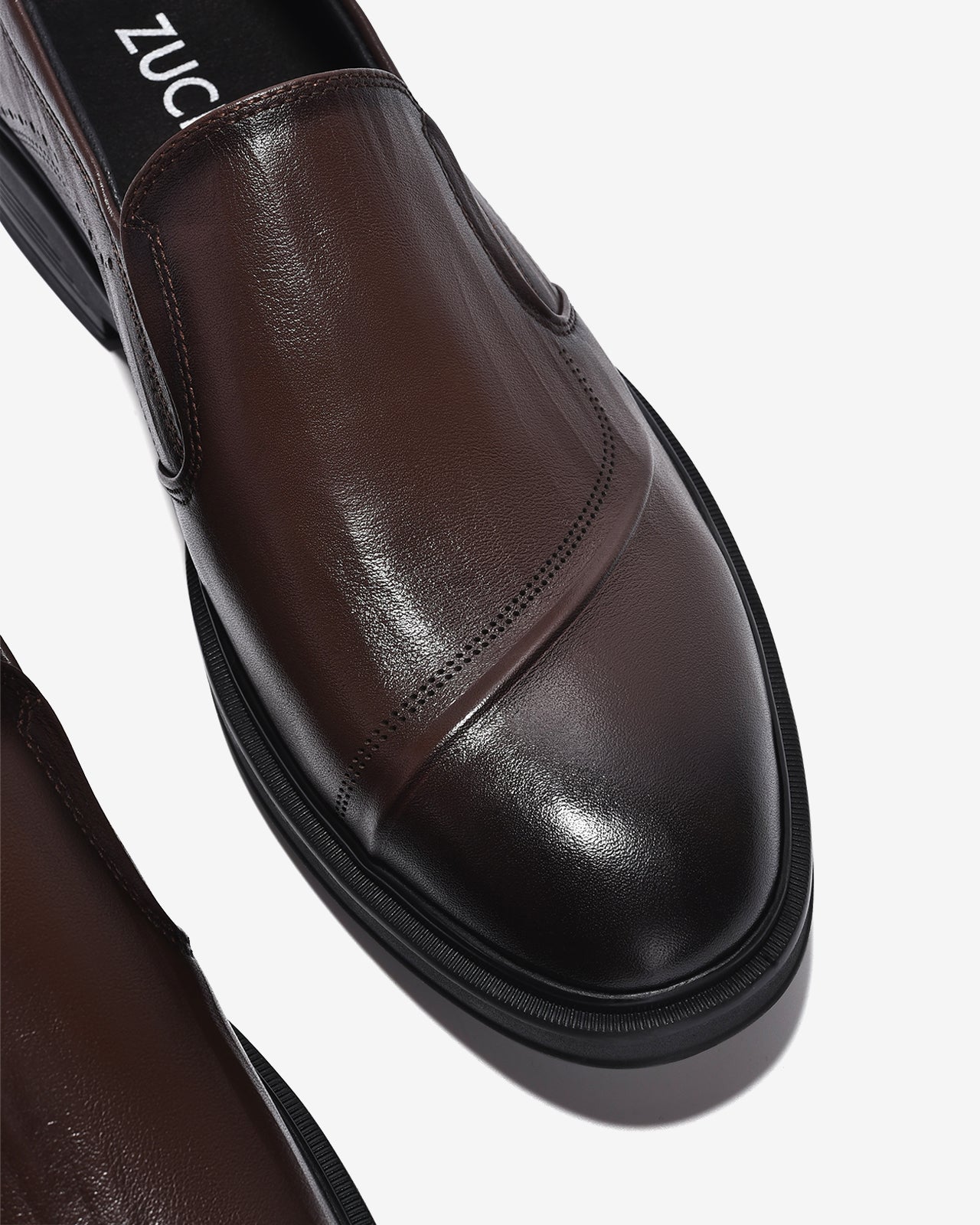 Giày Tây Nam Zuciani Không Dây Lịch Lãm-GRD64-Nâu Color2