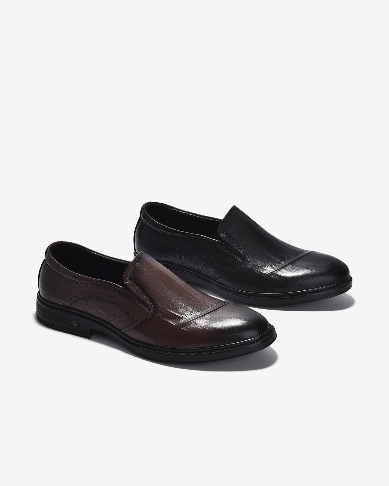 Giày Tây Nam Zuciani Không Dây Lịch Lãm-GRD64-Nâu Color1