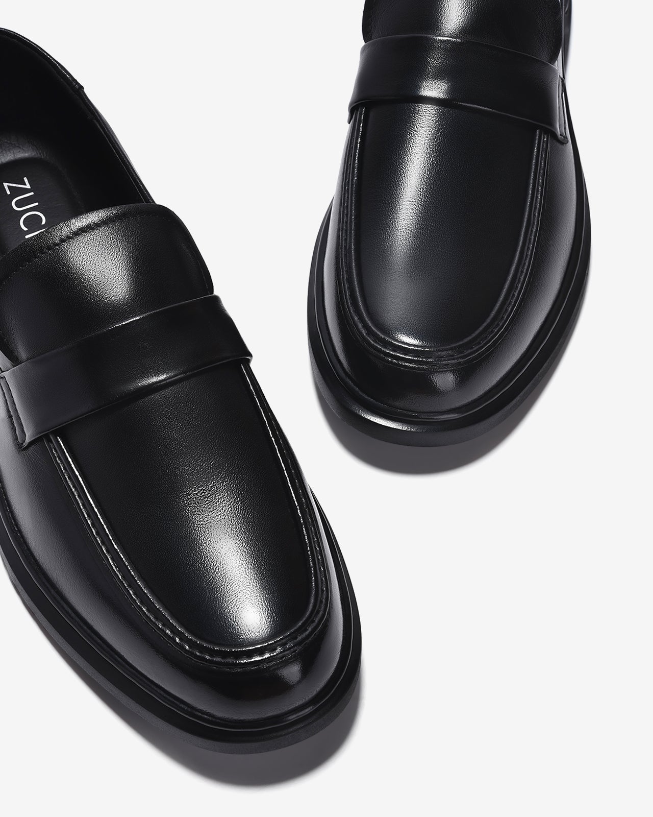 Giày Tây Nam Zuciani Kiểu Penny Tinh Giản-GRD67-Đen Color1