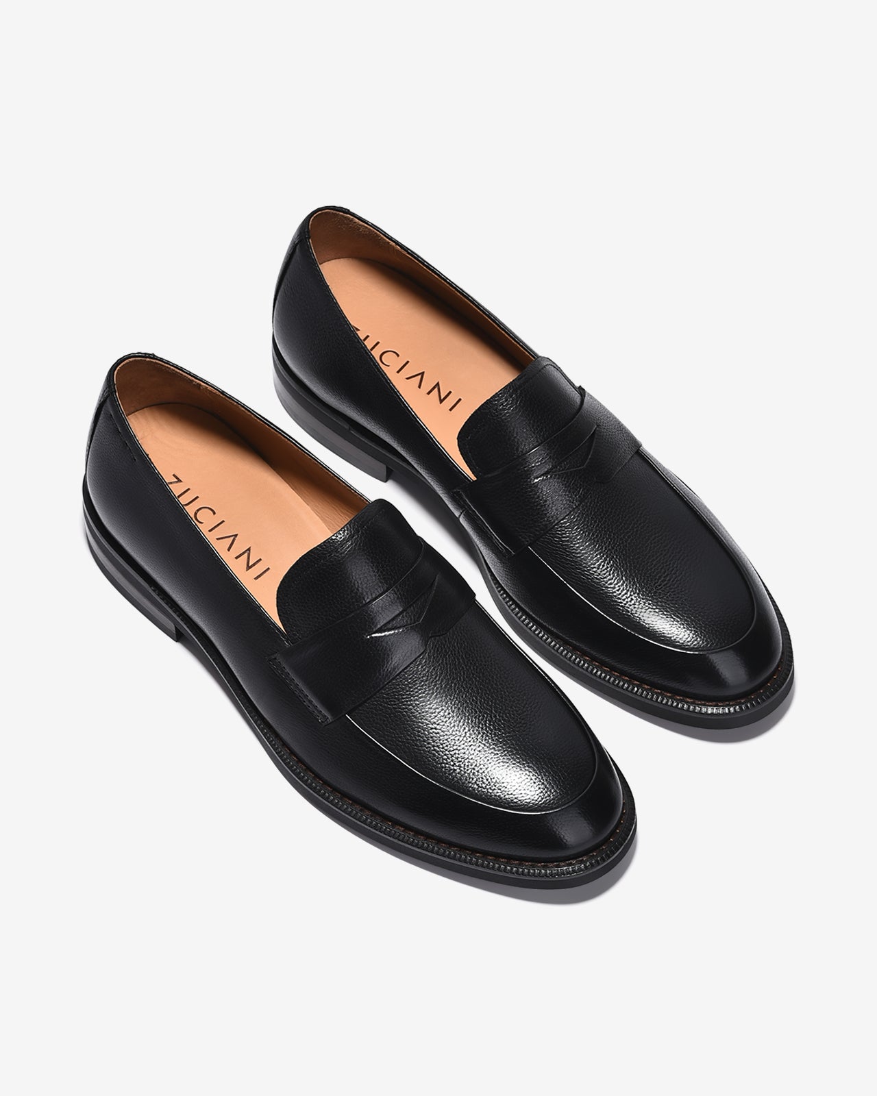 Giày Tây Nam Zuciani Quai Ngang Da Mờ-GRW05-Đen Color1