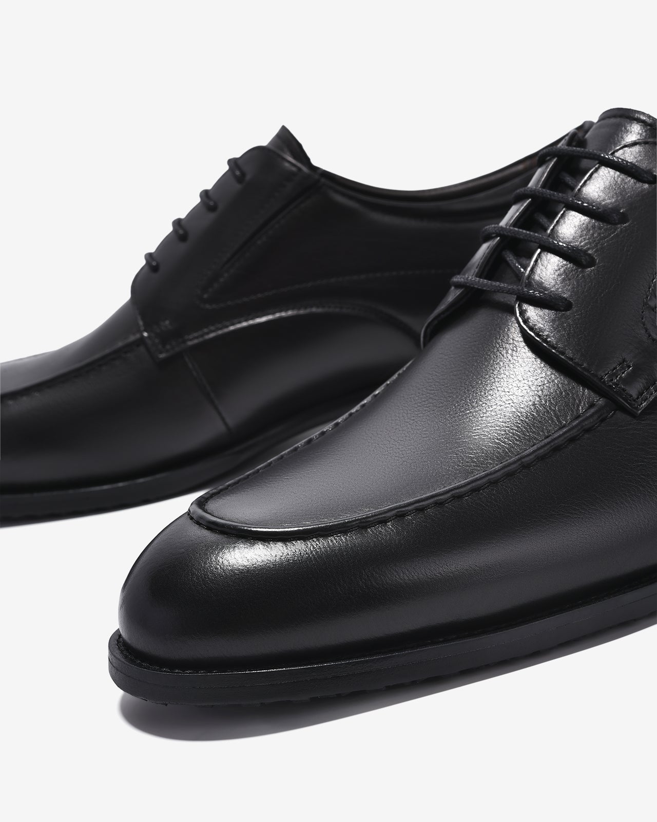 Giày Tây Nam Zuciani Đường May Viền Mũi-GRW08-Đen Color1