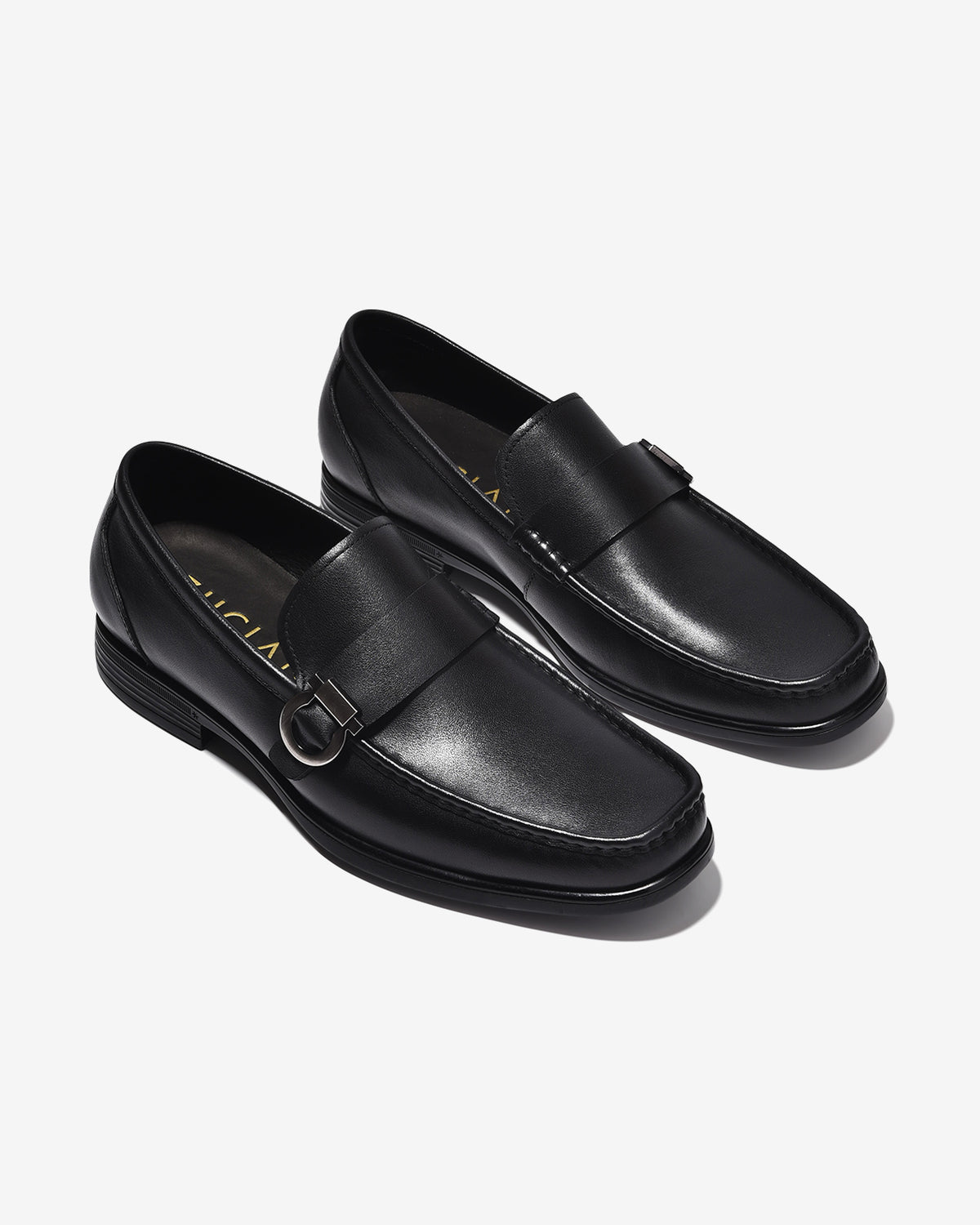 Giày Lười Nam Zuciani Khóa Kim Loại-GSD11Đen Color1