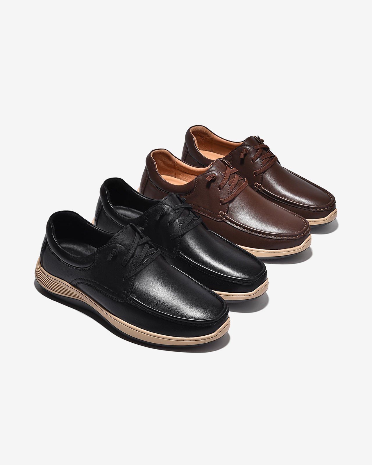 Giày Tây Nam Zuciani Đế Phối Màu-GSD12Nâu Color1