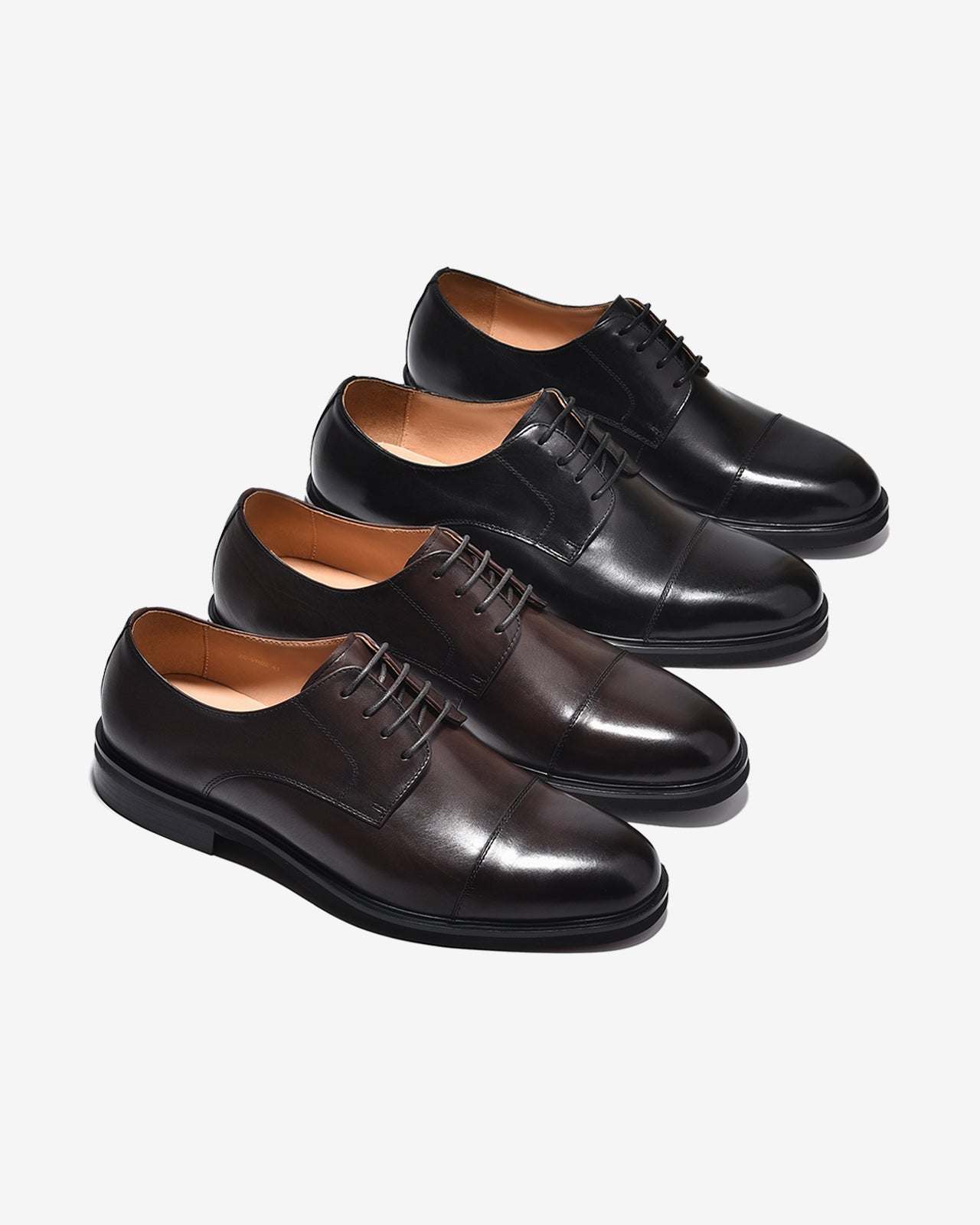 Giày Tây Nam Zuciani Derby Cap-Toe-GVR02Đen Color2
