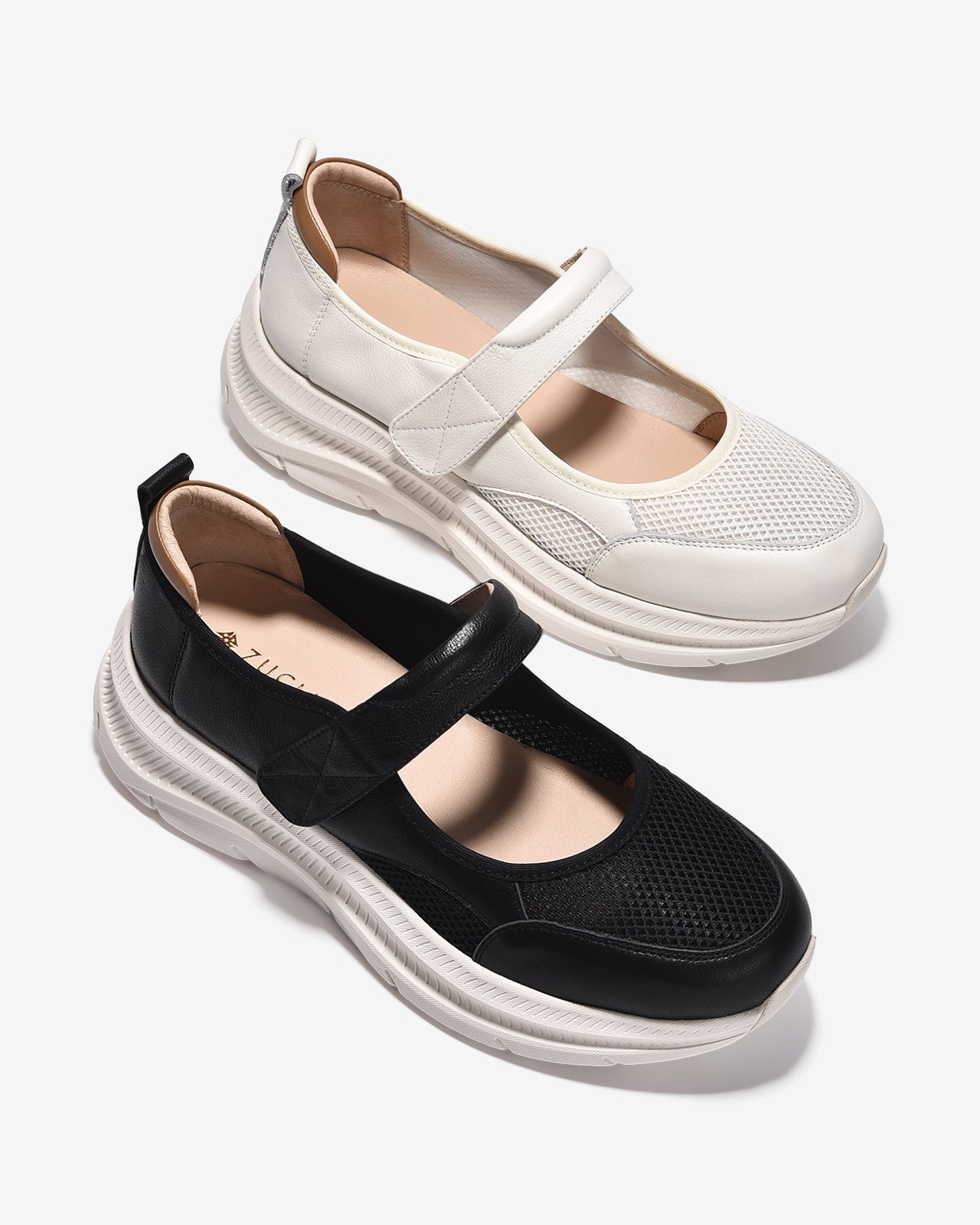 Giày Đi Bộ Zuciani Noirsole N20-GCM20-Trắng Color1