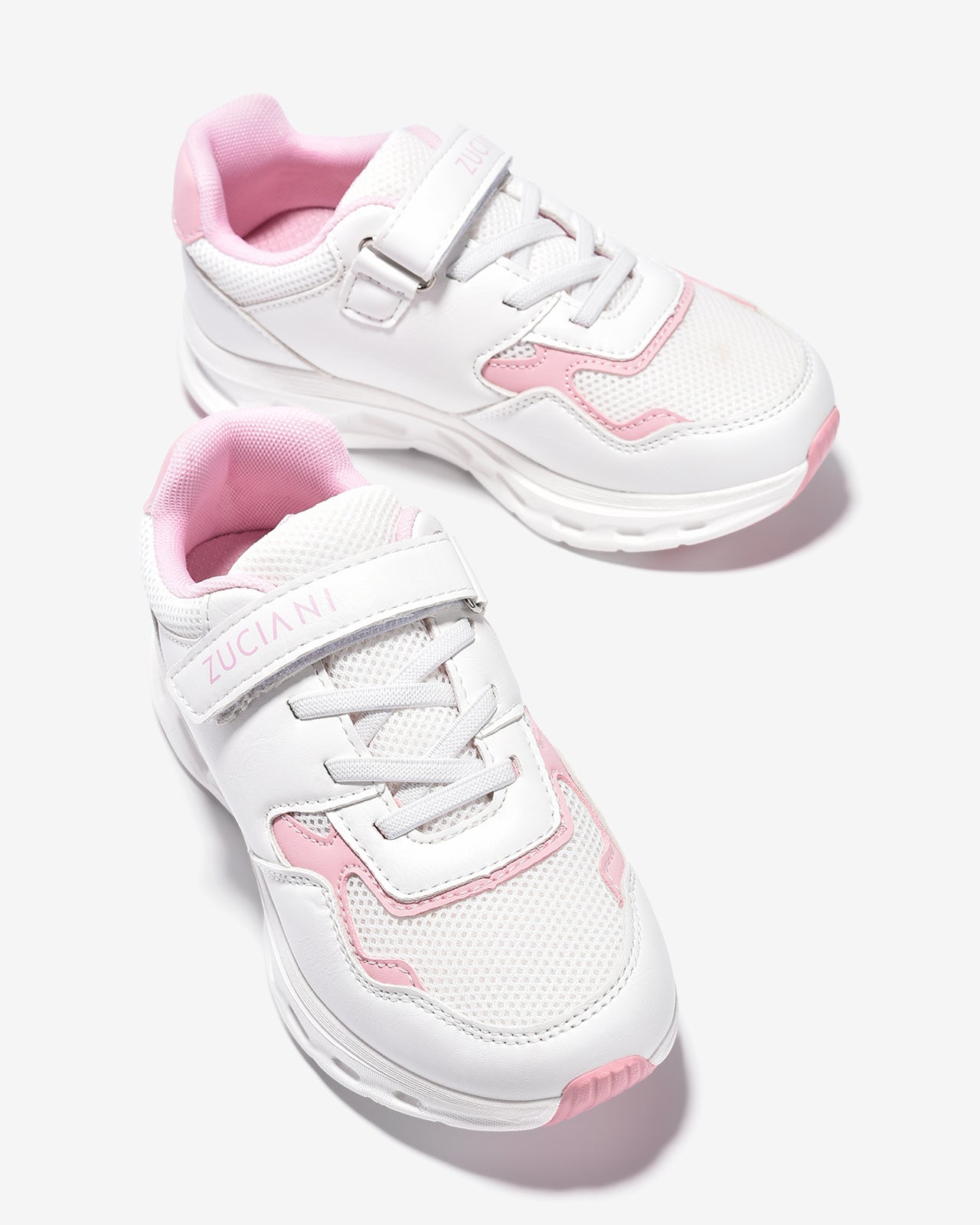 Giày Thể Thao Zuciani Trẻ Em Quai Dán-GXR15-Hồng Color1