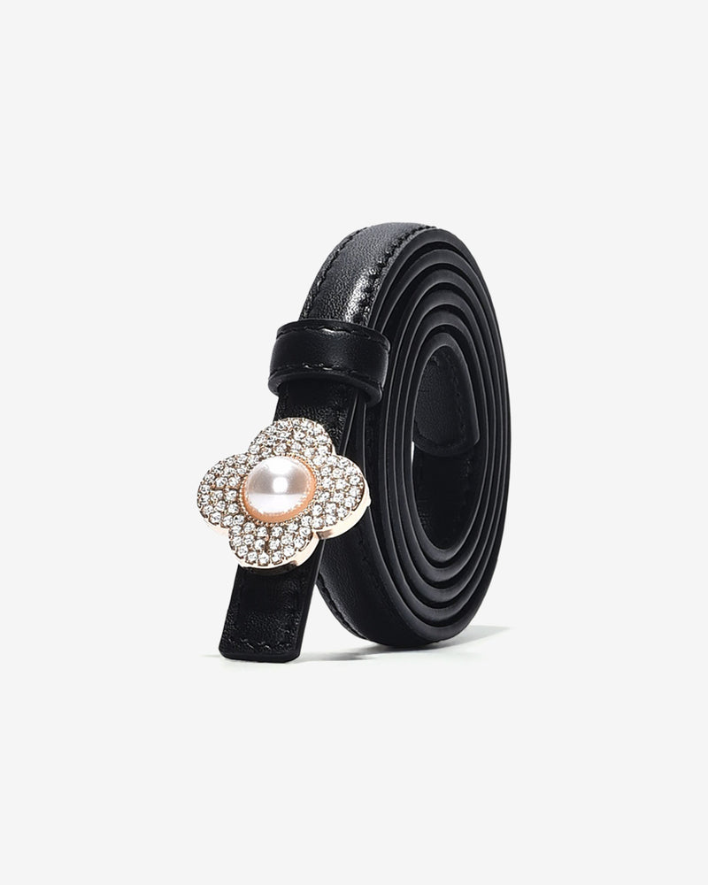 Thắt Lưng Nữ Zucia Khóa Bấm Đính Ngọc-TD14-Đen Color3First