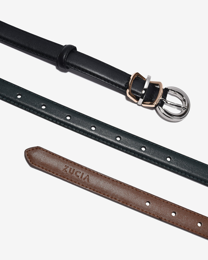 Thắt Lưng Nữ Zucia Khóa Kim-TD15-Xanh Lá Color2
