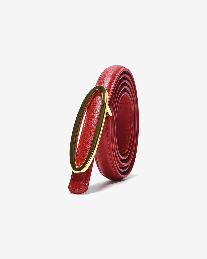 Thắt Lưng Nữ Zucia Khóa Oval-TD16-Đỏ Color1First