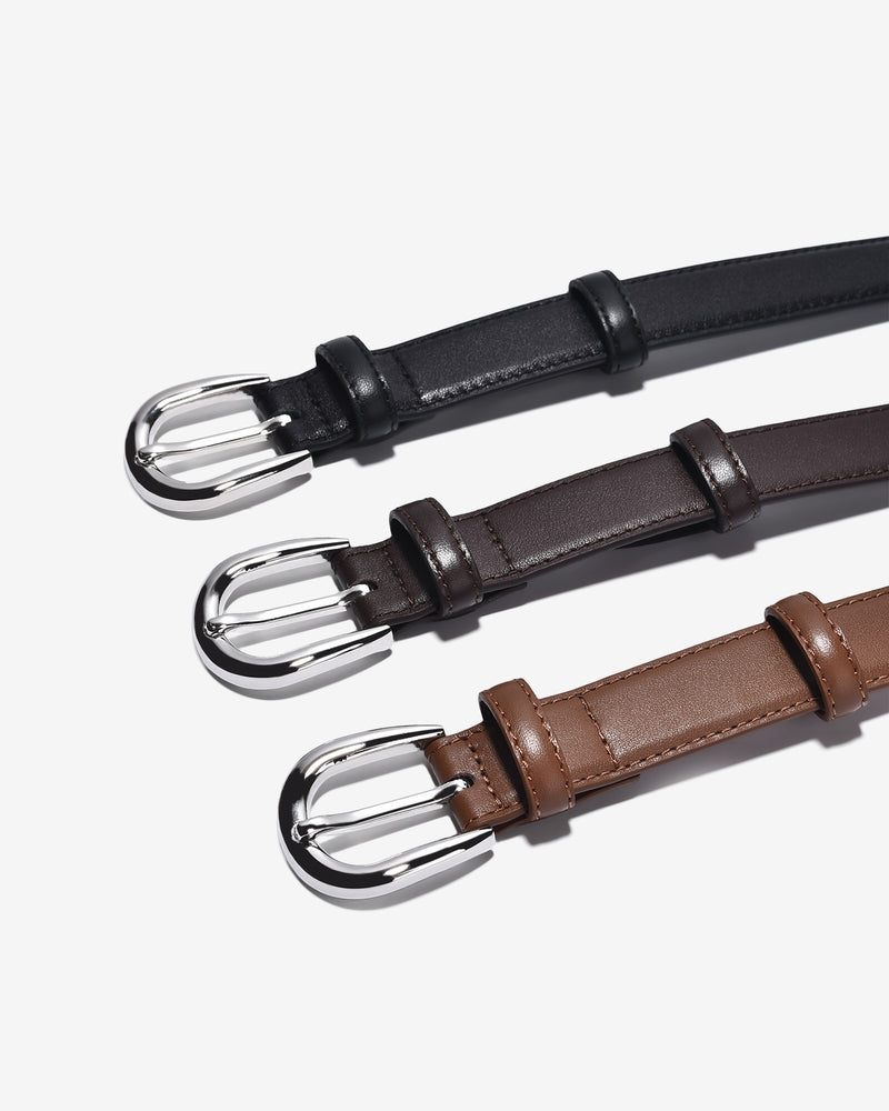 Thắt Lưng Nữ Zucia Dây May Bản Nhỏ-TD17-Bò Color1