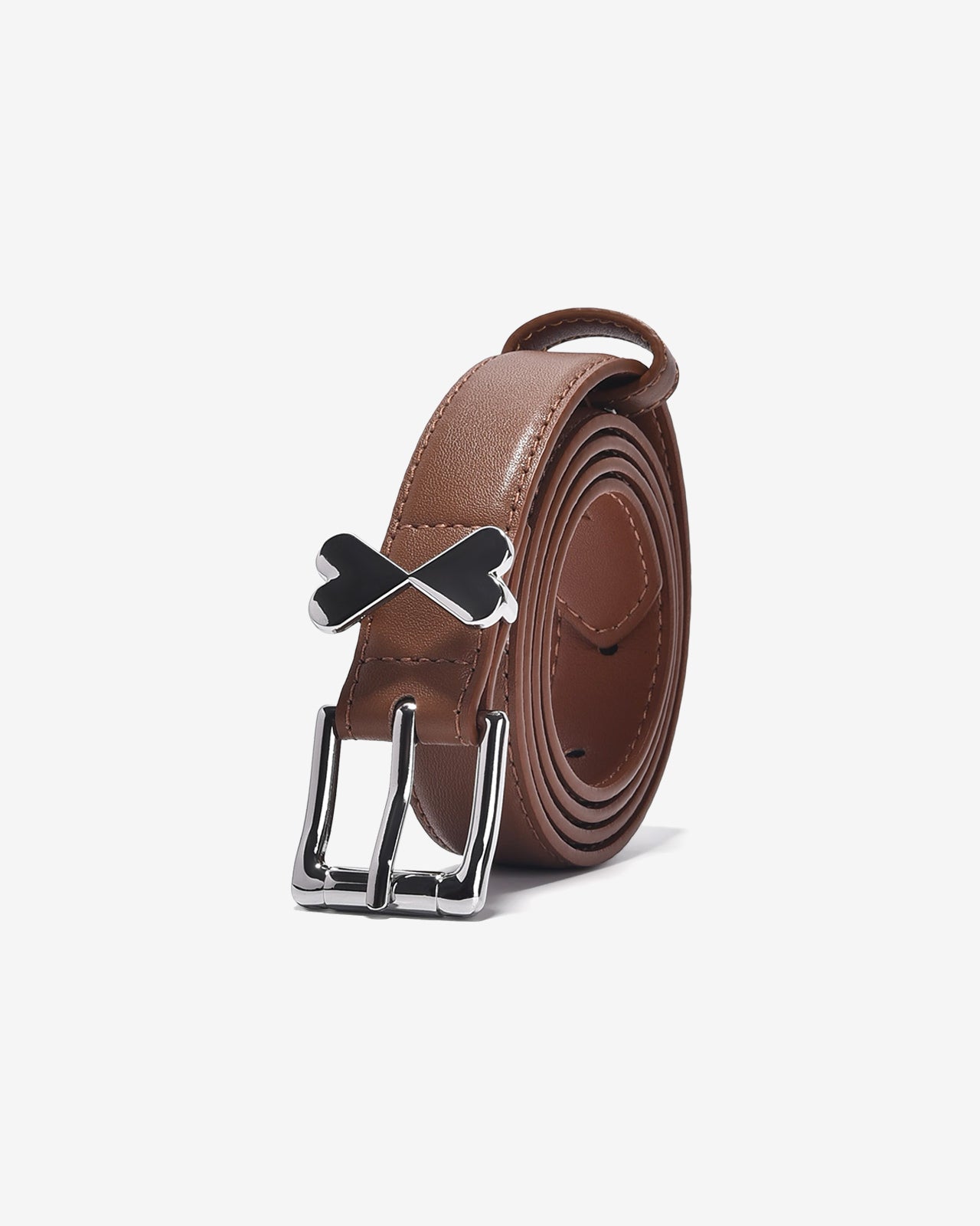 Nịt Da Nữ Zucia Khoá Tim Đôi-TD20-Bò Color1First