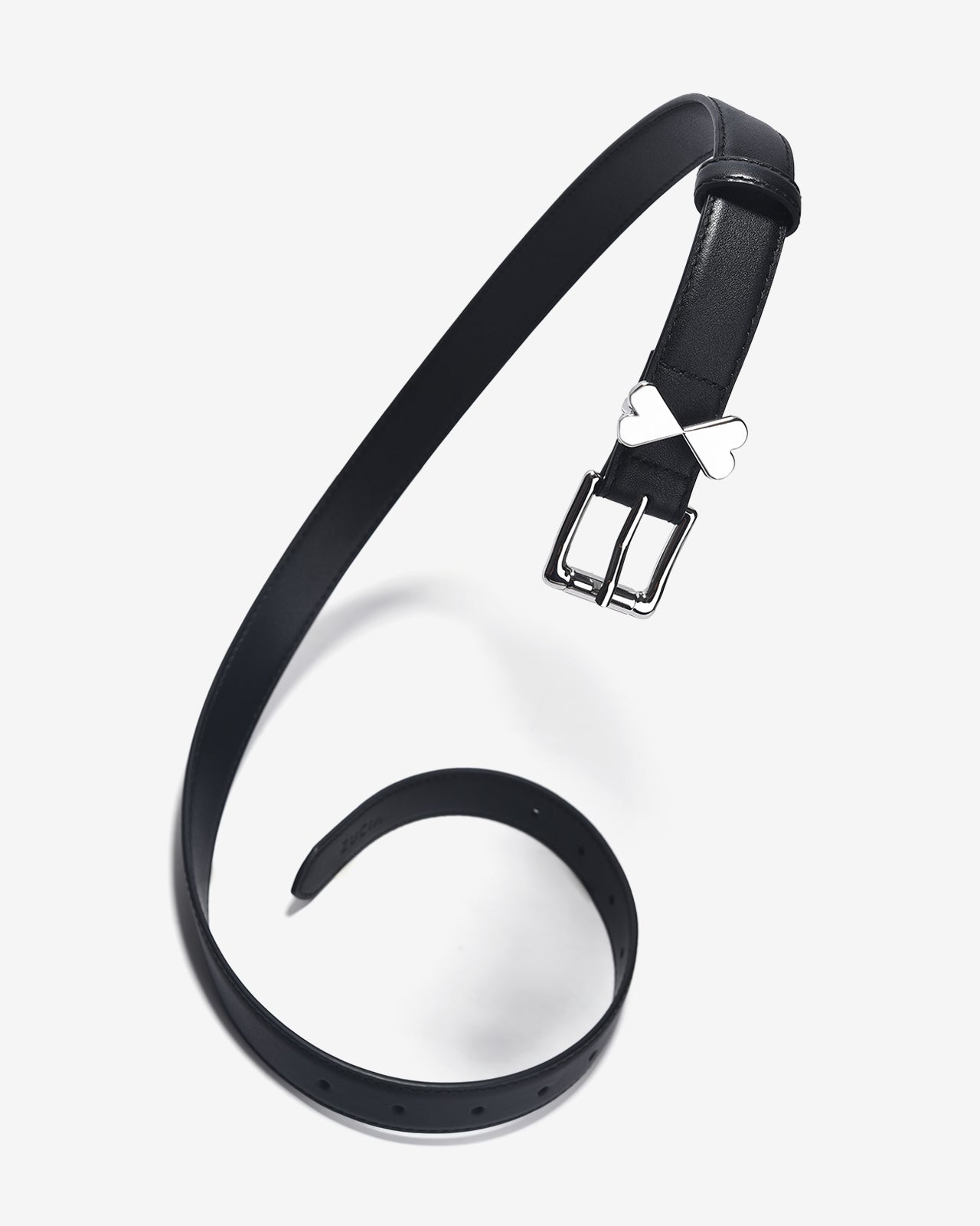 Nịt Da Nữ Zucia Khoá Tim Đôi-TD20-Đen Color2