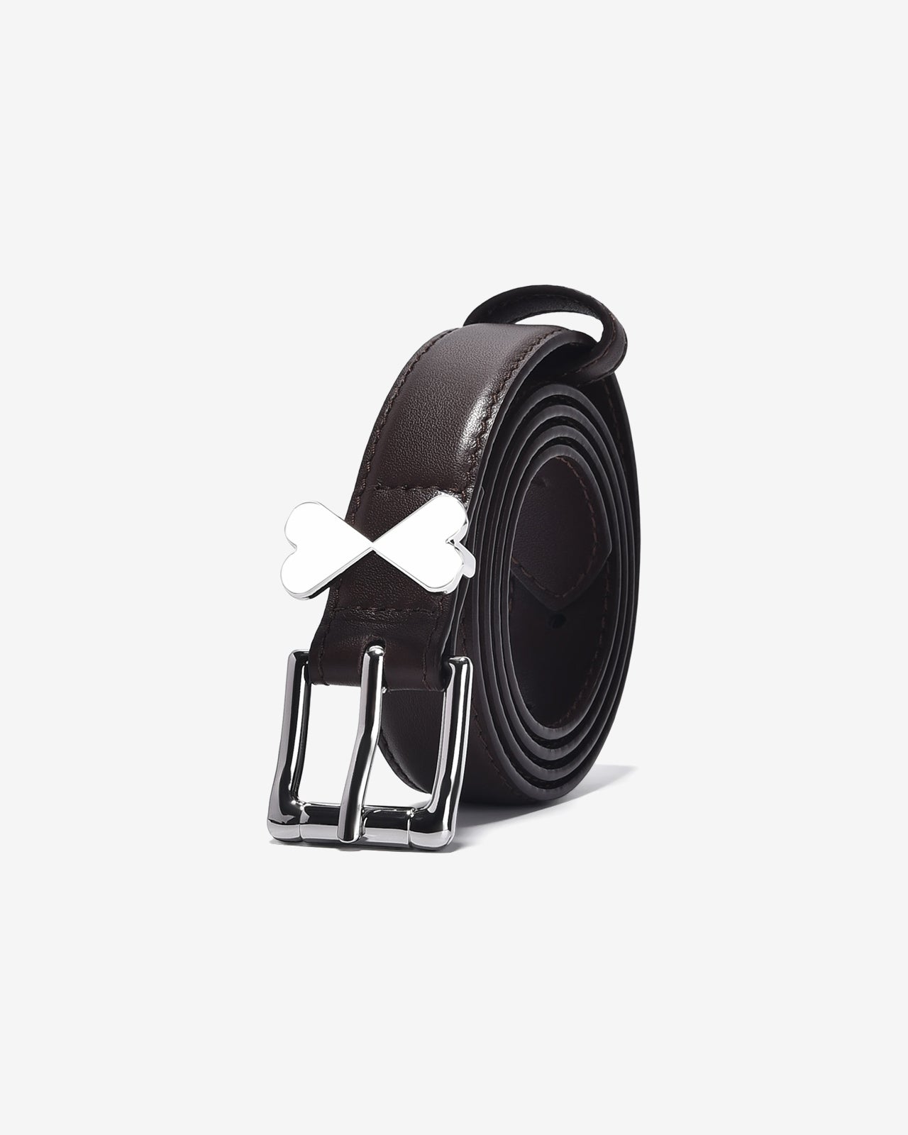 Nịt Da Nữ Zucia Khoá Tim Đôi-TD20-Nâu Color1First