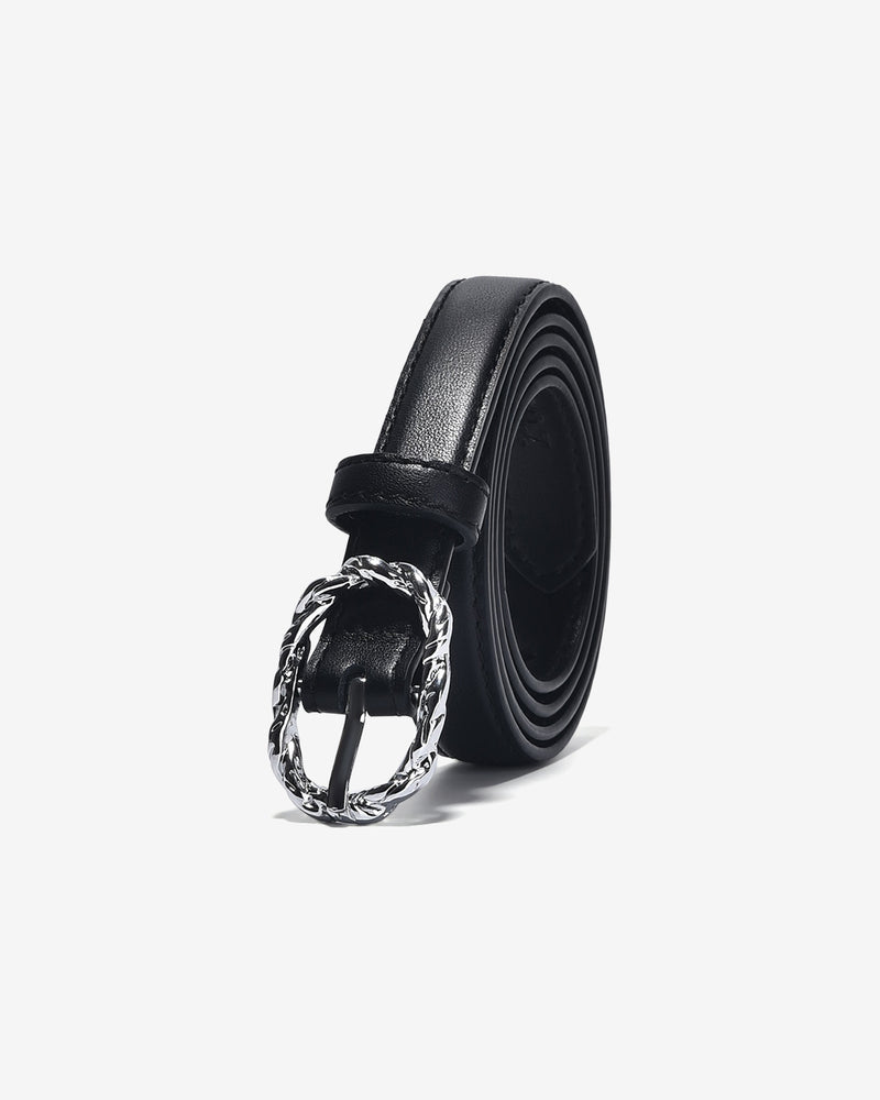 Nịt Da Nữ Zucia Khóa Hình Oval Uốn Lượn-TD24-Đen Color3First