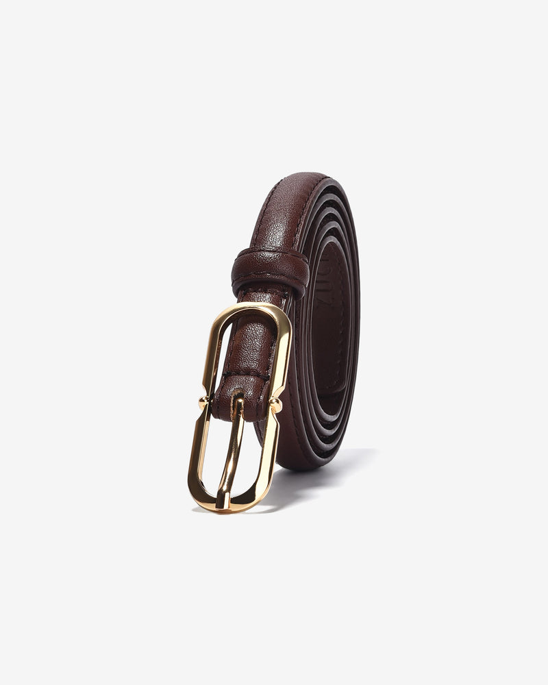 Nịt Da Nữ Zucia Khoá Oval Kim Loại-TD29-Nâu Color2First