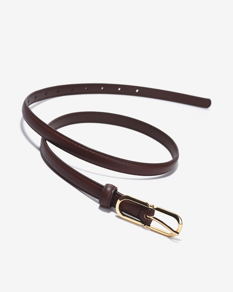 Nịt Da Nữ Zucia Khoá Oval Kim Loại-TD29-Nâu Color2