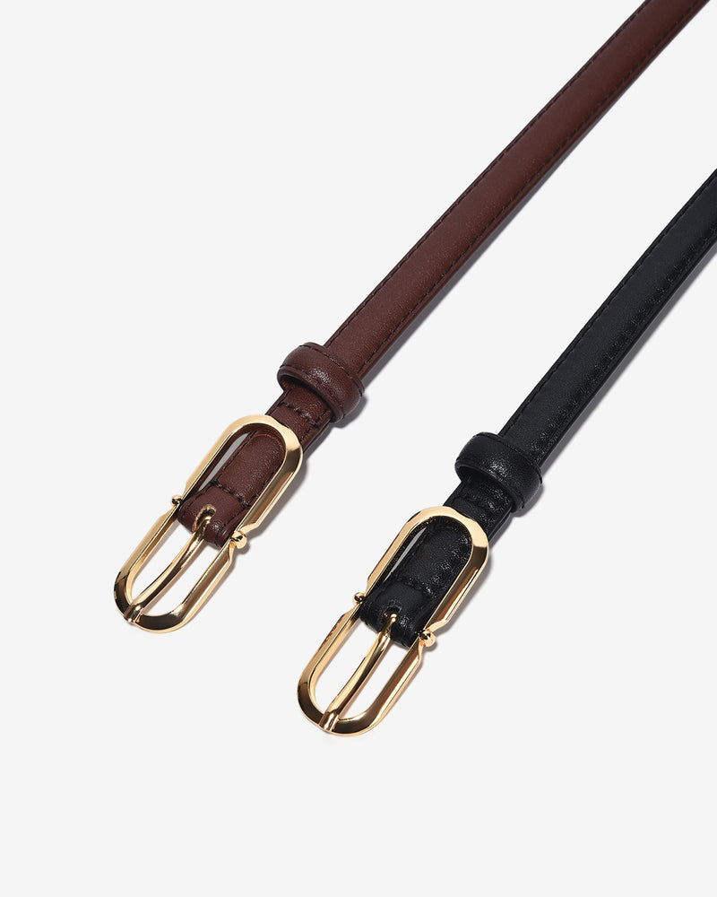 Nịt Da Nữ Zucia Khoá Oval Kim Loại-TD29-Nâu Color2