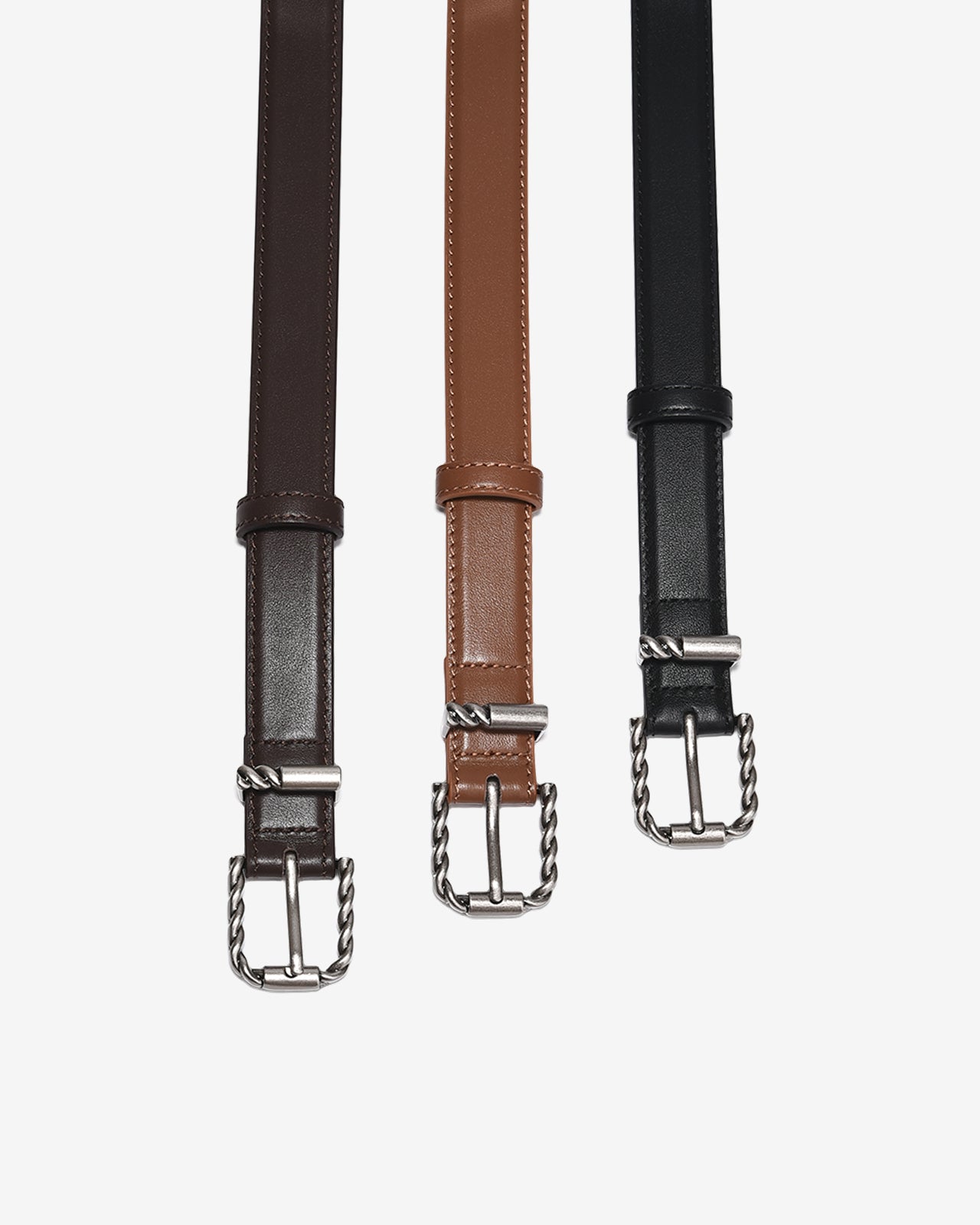 Nịt Da Nữ Zucia Khoá Vuông Kim Loại Hình Xoắn-TD31-0 Color3