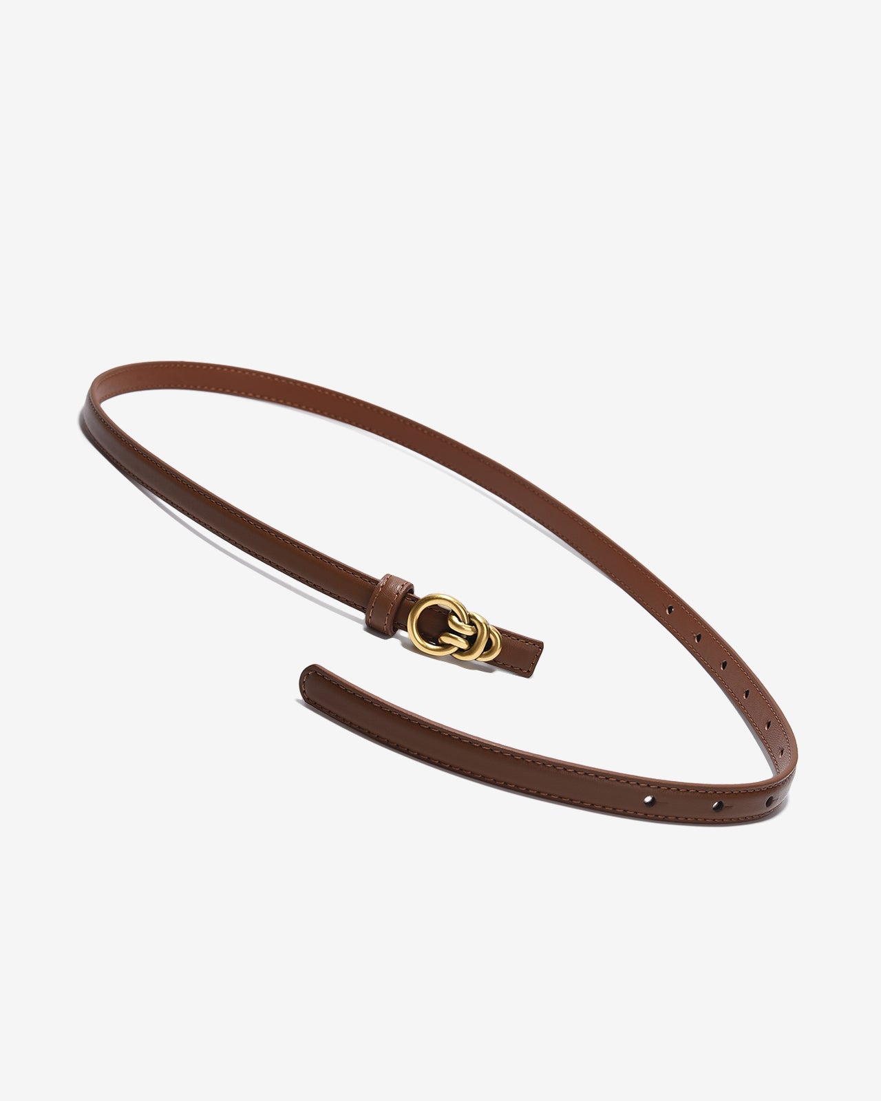 Nịt Da Nữ Zucia Khoá Kim Loại Mạ Vàng Cách Điệu-TD33-Bò Color2