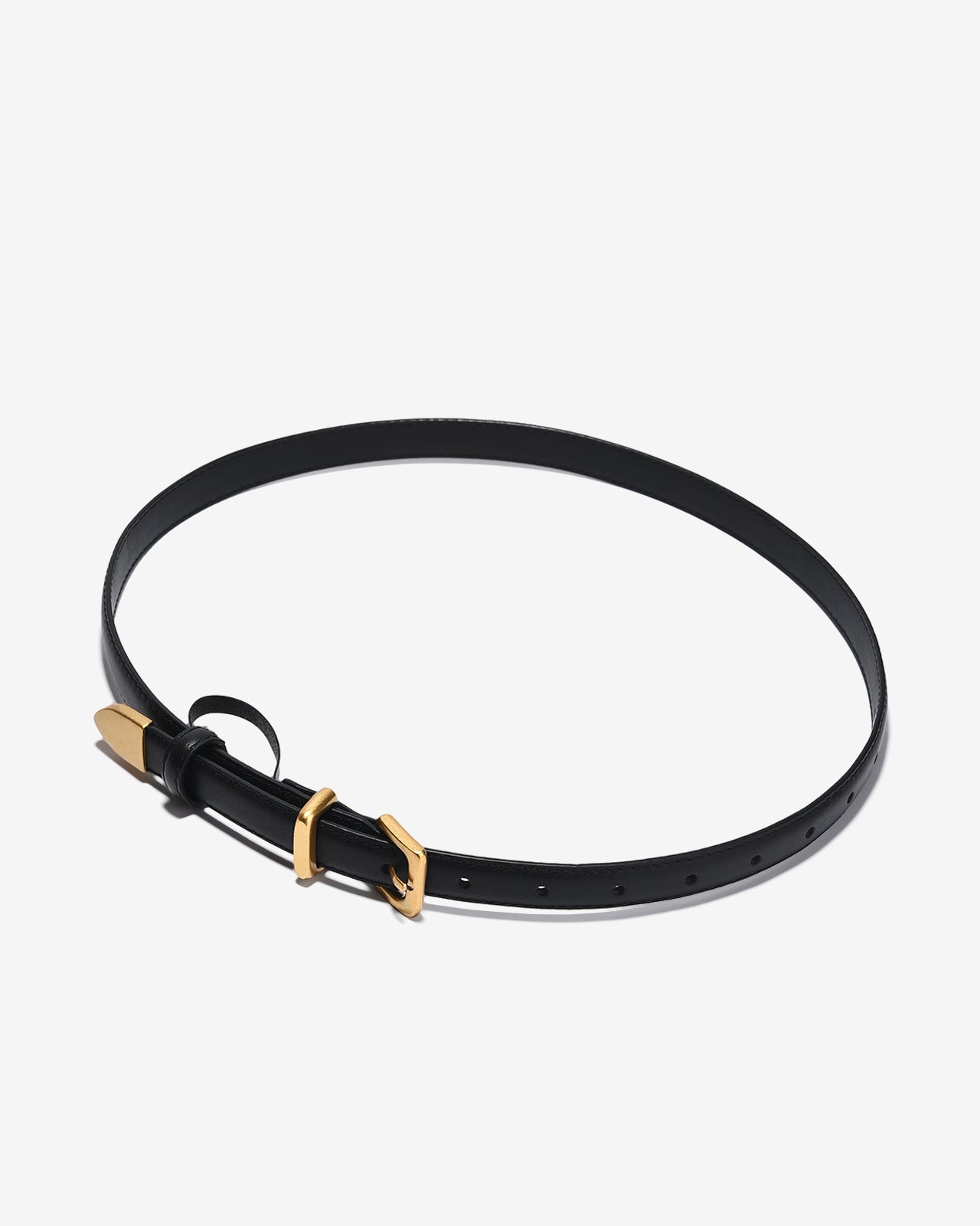 Nịt Da Nữ Zucia Đầu Khoá Kim Vuông Bo Mềm-TD40-Đen Color1