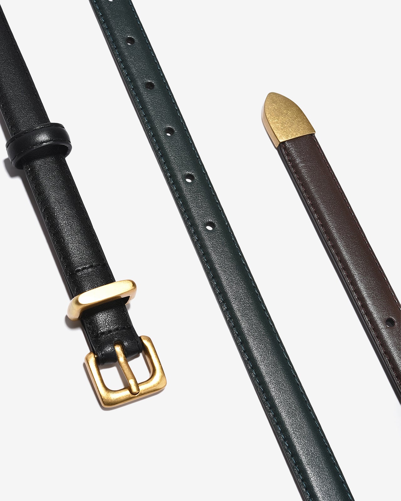 Nịt Da Nữ Zucia Đầu Khoá Kim Vuông Bo Mềm-TD40-Đen Color2