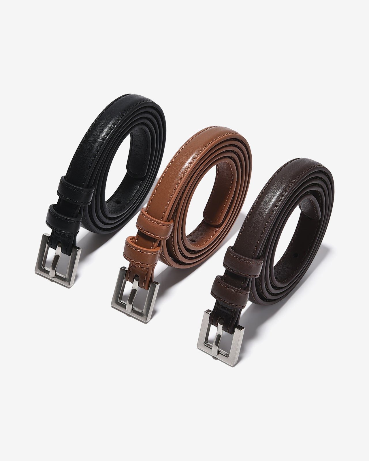 Nịt Da Nữ Zucia Đầu Khoá Kim Vuông Nhỏ-TD41-Đen Color1