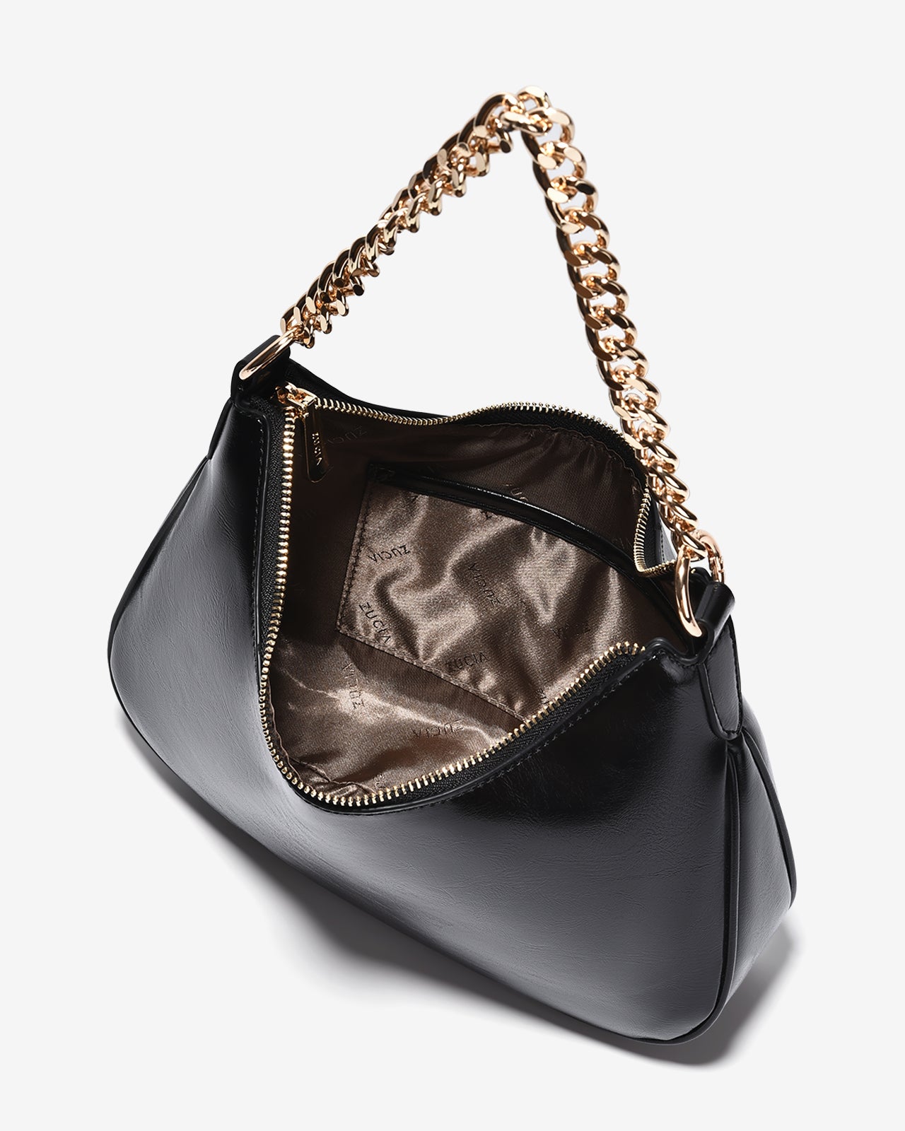 Túi Xách Tay Đeo Vai Trơn Zucia L'amant N12-JC23-Đen Color2