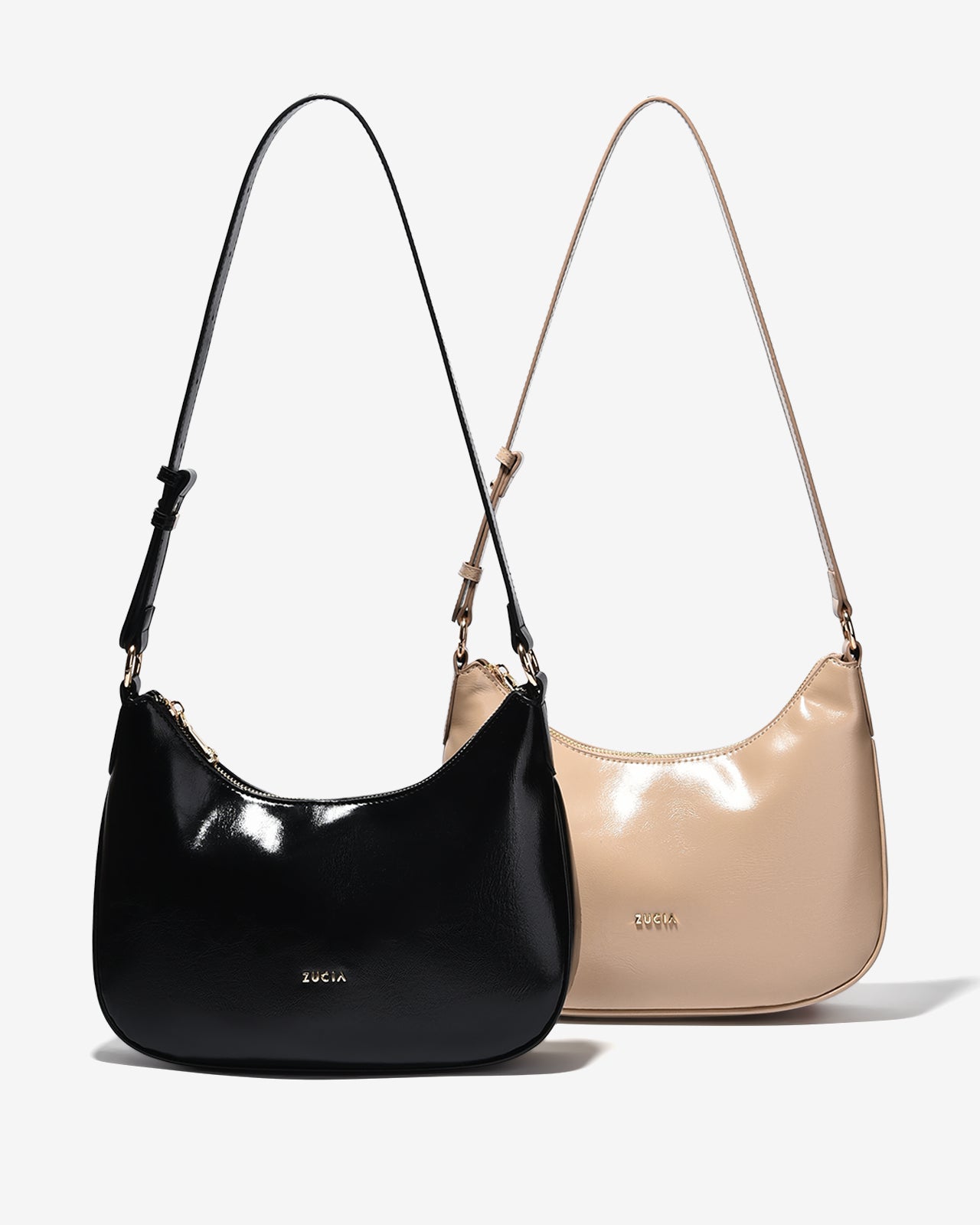 Túi Xách Tay Đeo Vai Trơn Zucia L'amant N12-JC23-Đen Color1