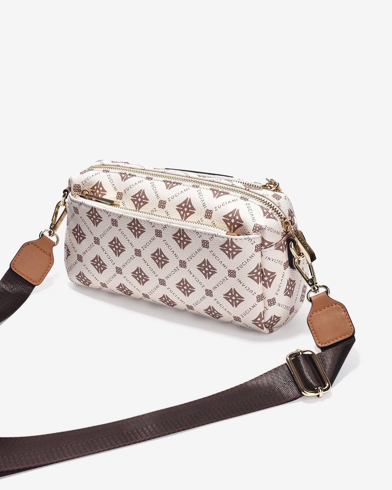 Túi Đeo Chéo Dáng Chữ Nhật Zuciani Mono DVoyage N06-JC06-Kem Color1