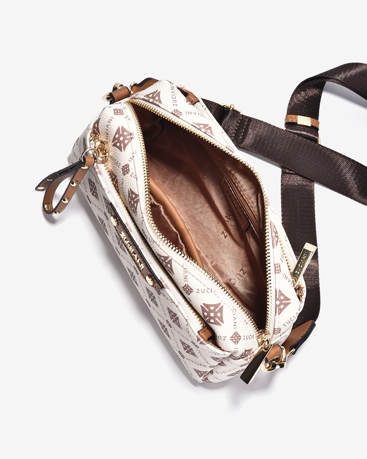 Túi Đeo Chéo Dáng Chữ Nhật Zuciani Mono DVoyage N06-JC06-Kem Color1