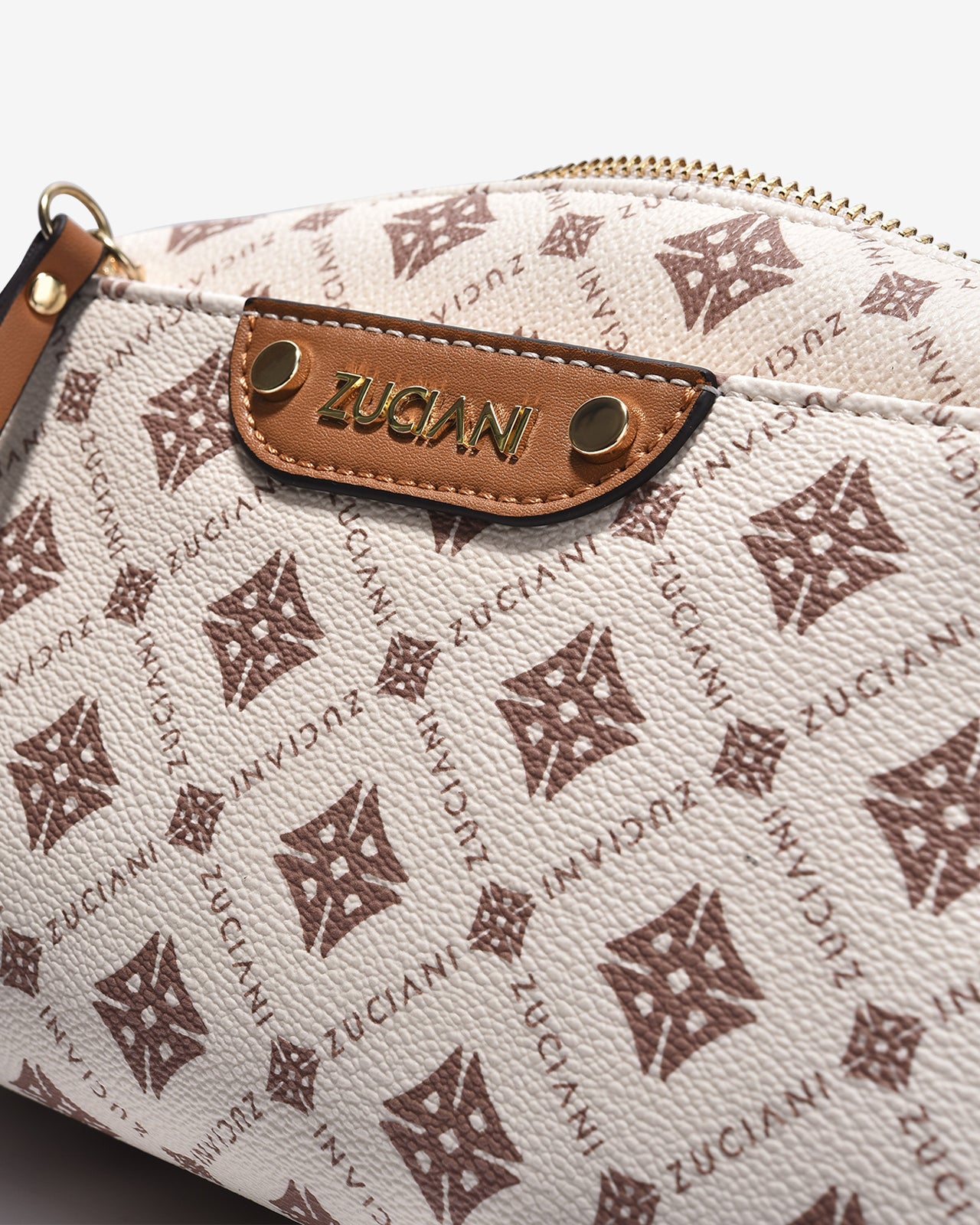 Túi Đeo Chéo Dáng Chữ Nhật Zuciani Mono DVoyage N06-JC06-Kem Color1